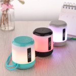 Wholesale Cool LED Light Portable Bluetooth Speaker TG-156 (Hot Pink)