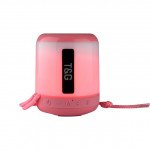 Wholesale Cool LED Light Portable Bluetooth Speaker TG-156 (Hot Pink)