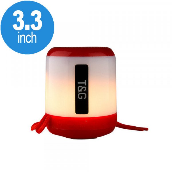 Wholesale Cool LED Light Portable Bluetooth Speaker TG-156 (Red)