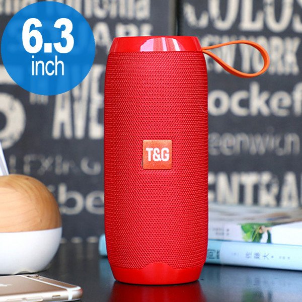 Wholesale High Sound Extreme Portable Bluetooth Speaker with Carry Strap TG106 (Red)