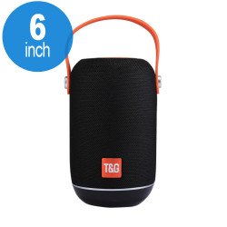 Extreme Sound Round Portable Bluetooth Speaker with Handle Strap TG107 (Black)
