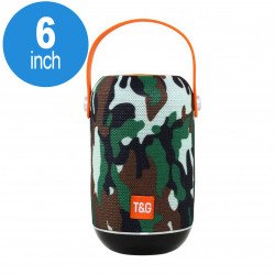 Extreme Sound Round Portable Bluetooth Speaker with Handle Strap TG107 (Camo)