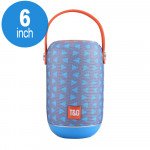 Wholesale Extreme Sound Round Portable Bluetooth Speaker with Handle Strap TG107 (Gray Blue)