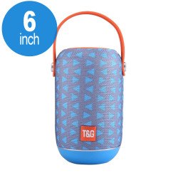Extreme Sound Round Portable Bluetooth Speaker with Handle Strap TG107 (Gray Blue)
