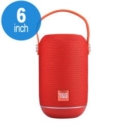 Extreme Sound Round Portable Bluetooth Speaker with Handle Strap TG107 (Red)