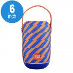 Wholesale Extreme Sound Round Portable Bluetooth Speaker with Handle Strap TG107 (Orange Blue)