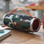 Wholesale Extreme Drum Style Portable Bluetooth Speaker with Handle Strap TG109 (Camo)