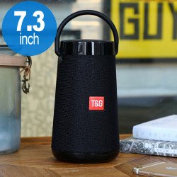High Surround Sound Bluetooth Speaker with Carry Handle TG133 (Black)