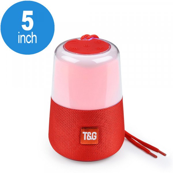 Wholesale LED Flashing Light Portable Bluetooth Speaker TG168 (Red)
