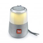 Wholesale LED Flashing Light Portable Bluetooth Speaker TG168 (Silver)