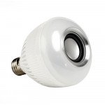 Wholesale LED Wireless Smart Light Bulb Speaker RGB Color Change with Remote Control WJ-L2 (White)