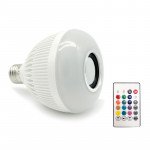 Wholesale LED Wireless Smart Light Bulb Speaker RGB Color Change with Remote Control WJ-L2 (Pink)