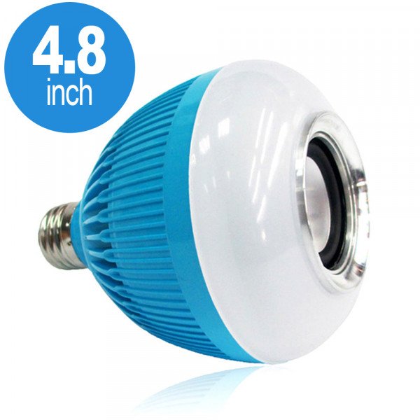 Wholesale LED Wireless Smart Light Bulb Speaker RGB Color Change with Remote Control WJ-L2 (Blue)
