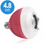 Wholesale LED Wireless Smart Light Bulb Speaker RGB Color Change with Remote Control WJ-L2 (Pink)