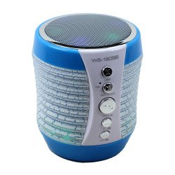 Mini HiFi Bluetooth Speaker WS-1805B (Blue)