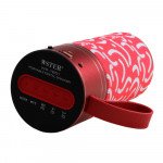 Wholesale Circular Shape Portable Bluetooth Speaker with Selfie Shutter Button WS1851 (Black)