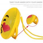 Wholesale Emoji Loud Sound Portable Bluetooth Speaker with Strap and USB Slot YM-032 (Kiss)