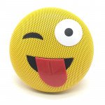 Wholesale Emoji Loud Sound Portable Bluetooth Speaker with Strap and USB Slot YM-032 (Tongue)