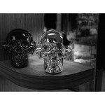 Wholesale Golden Tooth Glossy Skull Skeleton Portable Bluetooth Speaker with Stand Feature (Bronze)