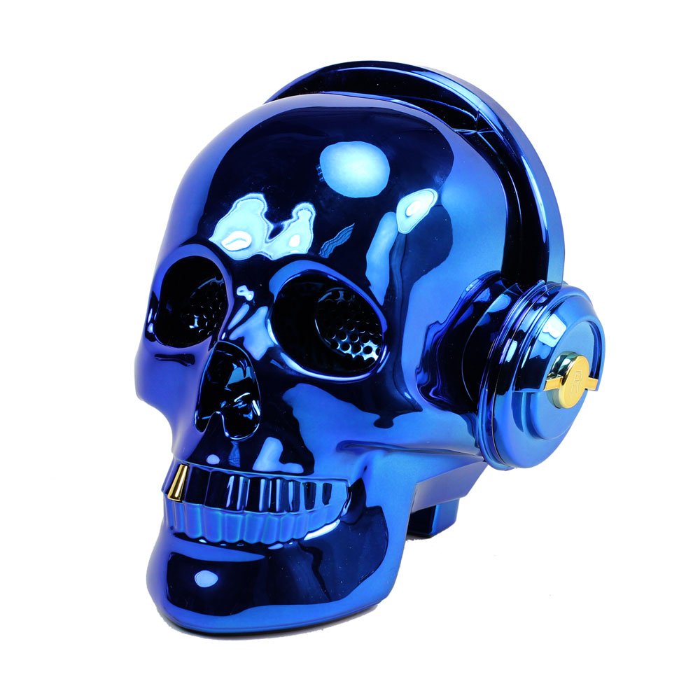 Wholesale Golden Tooth Glossy Skull Skeleton Portable Bluetooth