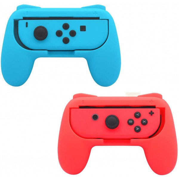 Wholesale 2 Pack Wear Resistant Joy-Con Controller Hand Grip for Nintendo Switch Joy-Con (Blue-Red)