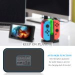 Wholesale Joy-Con Charging Dock with Lamppost LED Indication, Charger Stand Station Compatible with Nintendo Switch Joy-Cons with Charging Cable [Up to 4 Joy-cons] (Clear)