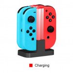 Wholesale Joy-Con Charging Dock with Lamppost LED Indication, Charger Stand Station Compatible with Nintendo Switch Joy-Cons with Charging Cable [Up to 4 Joy-cons] (Clear)