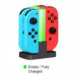 Wholesale Joy-Con Charging Dock with Lamppost LED Indication, Charger Stand Station Compatible with Nintendo Switch Joy-Cons with Charging Cable [Up to 4 Joy-cons] (Clear)