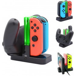 Charging Dock Stand Station with Charging Indicator and USB-C Cable Compatible with Nintendo Switch Joy-cons and Pro Controller (Clear) Charging Dock Stand Station with Charging Indicator and USB-C Cable Compatible with Nintendo Switch Joy-cons and Pro Controller (Clear)