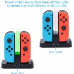 Wholesale Charging Dock Stand Station with Charging Indicator and USB-C Cable Compatible with Nintendo Switch Joy-cons and Pro Controller (Clear)