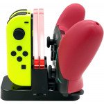 Wholesale Charging Dock Stand Station with Charging Indicator and USB-C Cable Compatible with Nintendo Switch Joy-cons and Pro Controller (Clear)