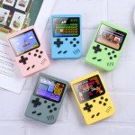Wholesale 2 Player 500 in 1 Retro Classic Game Box Portable Handheld Game Console Built-in Classic Games (Blue)