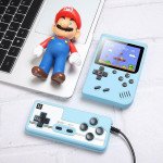 Wholesale 2 Player 500 in 1 Retro Classic Game Box Portable Handheld Game Console Built-in Classic Games (Blue)