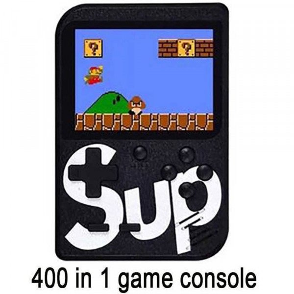 Wholesale Retro Classic SUP Game Box Portable Handheld Game Console Built-in 400 Classic Games (Black)