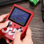 Wholesale Retro Classic SUP Game Box Portable Handheld Game Console Built-in 400 Classic Games (Red)