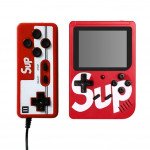 2 Play Support Retro Classic SUP Game Box Portable Handheld Game Console Built-in 400 Classic Games (Red 2 Player)