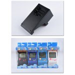 Wholesale 2.8 inch Screen Mini Portable Retro Game Arcade Game Console Machine Black and White Screen (Navy Blue)