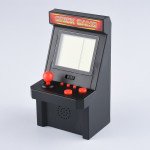 Wholesale 2.8 inch Screen Mini Portable Retro Game Arcade Game Console Machine Black and White Screen (Black)