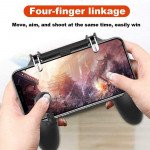 Wholesale Mobile Phone Game Controller Gamepad Grip Joystick with Stand for iPhone for Android Game Accessories Controller (Black)