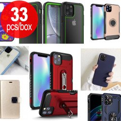 33pc Lot of Apple iPhone 11 Pro (5.8) Assorted Mix Style and Color Cases - Lots Deal (Select Style)