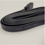 Wholesale Heavy Duty Tangled-Free Premium High Speed HD 1080p HDMI Flat Cable 10 Feet Long for Universal Cell Phone, Device and More (Black)