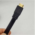 Wholesale Heavy Duty Tangled-Free Premium High Speed HD 1080p HDMI Flat Cable 10 Feet Long for Universal Cell Phone, Device and More (Black)