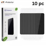 10pc HD Privacy Anti-Spy Black Tempered Glass Screen Protector Compatible with EZ Protector AI Automatic Machine for Apple iPhone 16e / 14 / 13 / 13 Pro [6.1] (Black)