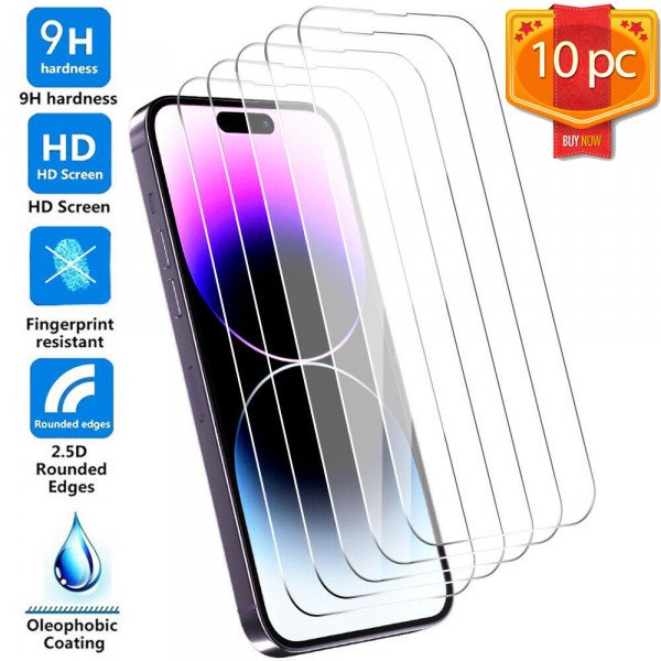 Wholesale 10pc Per Pack Tempered Glass Screen Protector for Samsung Galaxy A14 5G (Clear)