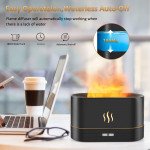 Wholesale Fire Mist Humidifier with Cool Fire Light Effect - Unique Ambient Humidifier 170 for Home, Office & Outdoor Use (White)