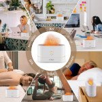 Wholesale Fire Mist Humidifier with Cool Fire Light Effect - Unique Ambient Humidifier 170 for Home, Office & Outdoor Use (White)