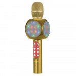 Wholesale Hi-Fi Handheld Karaoke LED Light Wireless Bluetooth Speaker Microphone for iPhone, Cell Phone, Universal Devices 1816 (Gold)