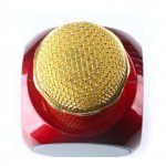 Wholesale Hi-Fi Handheld Karaoke LED Light Wireless Bluetooth Speaker Microphone for iPhone, Cell Phone, Universal Devices 1816 (Gold)