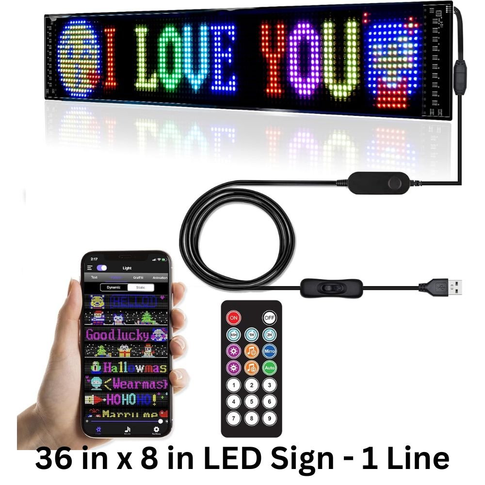 Wholesale RGB LED Colorful Scrolling Animation/Text Message Sign ...