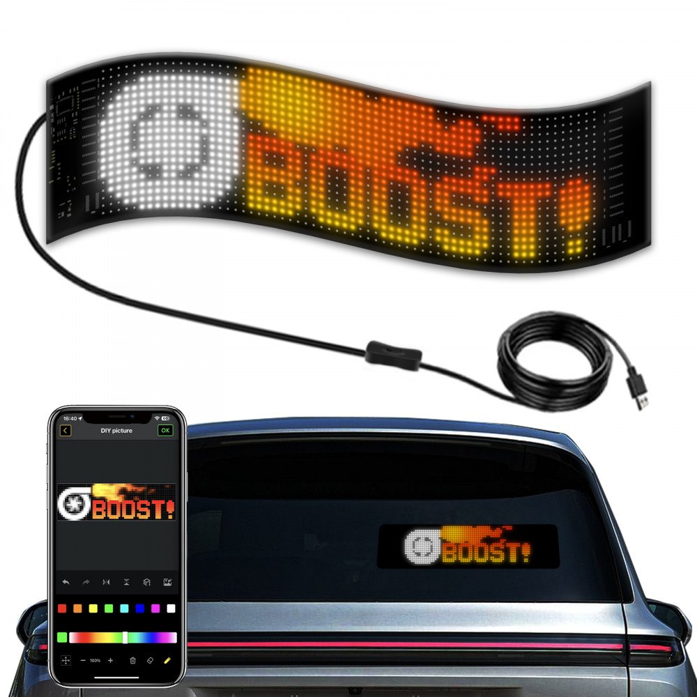 Wholesale RGB LED Colorful Scrolling Animation/Text Message Sign ...